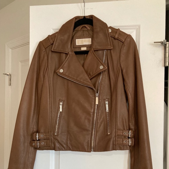 Michael Kors Leather Jacket Size S - Picture 1 of 6